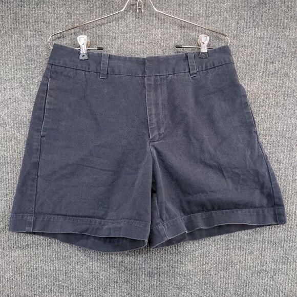 GAP Factory Store Womens Chino Shorts Blue Size 8 Cotton Slash Pockets - Picture 2 of 10